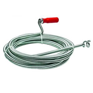 Image de CFH 51820 Spirale de nettoyage pour tuyaux de canalisation avec foret de retour Longueur 7 m 26 mm