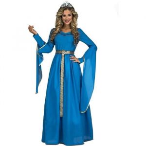 Costume for Adults My Other Me Blue Medieval Princess 2 Pieces