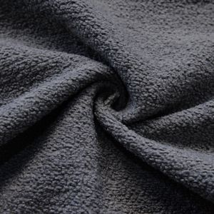 Tissu bouclette gris qualit&eacute; si&egrave;ge 142 cm - Mondial Tissus