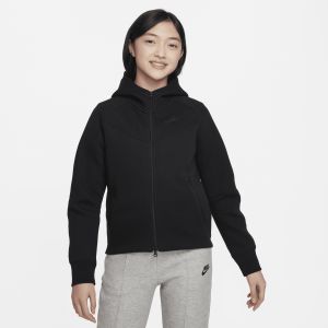 Image de Nike Sweat à capuche zippé Sportswear Tech Fleece pour ado (fille) - Noir - Taille XL - Female