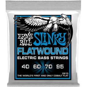 Image de Ernie Ball 2815 Extra Slinky Flatwound Bass .040-.095 jeu de cordes