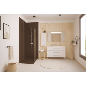 Profilé panneaux muraux - Hauteur 2,55 m - Finition blanc mat