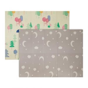 Relaxdays Tapis de Jeu, Pliable, Motifs, sans substances nocives, Mousse XPE, 200 x 150 cm, Multicolore