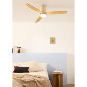 Ventilateur de plafond 40W silencieux - WIND CALM - Beige