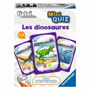 Image de Ravensburger Jeu interactif tiptoi Mini Quiz - Les dinosaures - Jeux électroniques éducatifs sans écran en français - Enfants à partir de 6 ans - 00 085