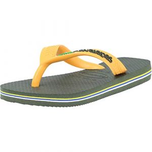 Image de Havaianas Tongs Brasil Logo EU 29-30 Green Olive / Vibrant Orange