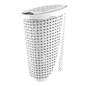 AC-Déco Corbeille à linge - 43 L - Blanc