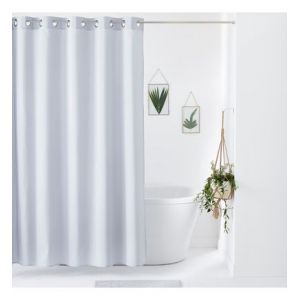 Rideau de douc uni aspect toile SCENARIO Gris