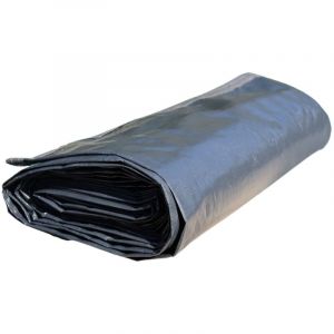 EDG Couverture de protection et d'hivernage pour piscine hors sol ronde diamètre 400 cm - 130 g/m² - avec accessoires de serrage