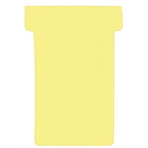 Franken TK204 Lot de 100 fiches en T Jaune Taille 2 59 mm