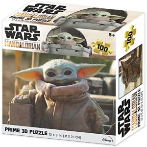 Prime 3D Series,The Mandalorian lenticular Does Not Apply Puzzle lenticulaire The Mandalorian Grogu 100 pièces, 13846, Multicolore, único