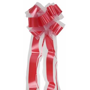 Ruedelafete Un noeud automatique en tulle pans longs, Rouge