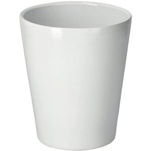 KOTARBAU Pot de Fleurs en céramique pour orchidées H 150 mm Ø 120 mm Blanc