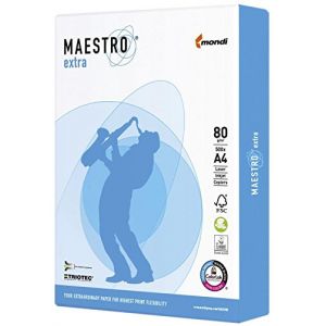 Image de Maestro 9457 a80s Extra Papier – Format A4, 80 g/m², 500 feuilles, blanc