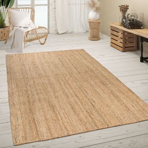 Paco Home - Tapis De Salon Fibres Naturelles Jute Artisanal Motif Moderne Abstrait 300x400 cm, Naturelle 2