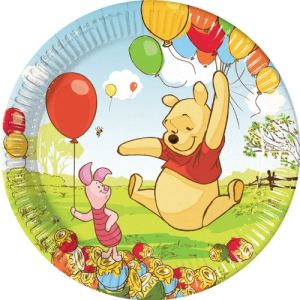 10 assiettes plates Winnie l'Ourson