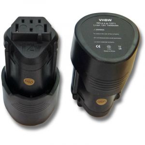 Vhbw 2x Batterie Li-Ion 1500mAh (12V) pour outils Ridgid Jobmax, remplace 3520, 3526, 4932, 584932, 954932, L1215.