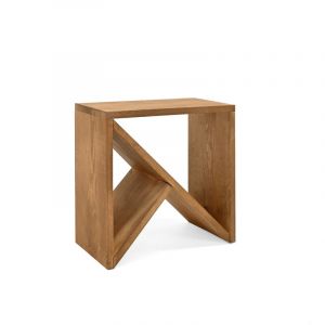 Table d'appoint Stoke vieillie 50x50x20 cm