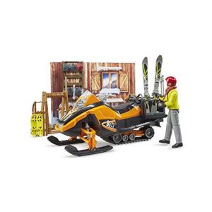 Image de Bruder Toys Station de Montagne Moto Neige, BR63102, Multicolore