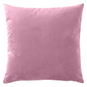 Housse de coussin lin lavé - rose