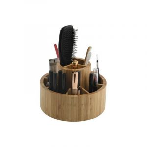 MSV Organisateur de maquillage Bambou isalys Beige