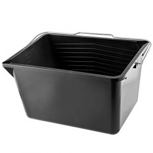 KADAX Pot de Peinture, Pot de Peinture carré en Plastique, Seau avec Anse en métal, Seau d'eau Robuste avec Bord verseur, pour rénovation, Jardin, Seau de Nettoyage