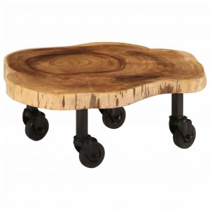VidaXL Table basse Bois d'acacia massif 60 x 55 x 25 cm