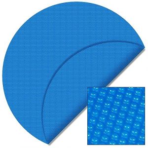 wiltec B&acirc;che &agrave; Bulles Ronde 5m Bleue Couverture de Piscine Solaire Chauffage 120&micro;