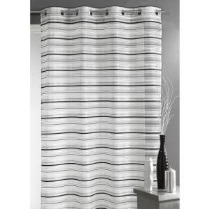 Image de Homemaison Voilage en rganza tiss&eacute; rayures chenilles horizontales (140 x 240 cm)