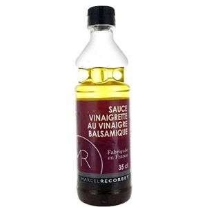 Marcel Recorbet MR - Sauce vinaigrette au vinaigre balsamique - Fabriqu&eacute;e en France - MR - Bouteille 350ml