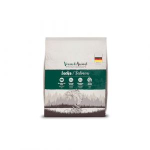Venandi Animal Croquettes Premium Pour Chats, Saumon, Avec Beaucoup De Poisson Frais, Croquettes, Sans Céréales, Lot De 1 (1 x 300 g)