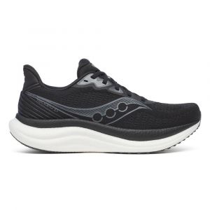 Saucony Triumph 23 Chaussure de running sans stabilisateurs Hommes-noir, blanc, Pointure 49