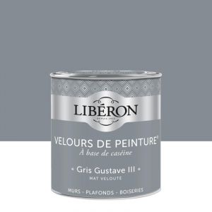 Liberon Peinture gris gustave iii mur, boiserie, radiateur velours 0.5 l
