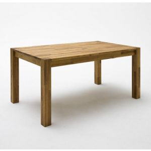 Image de Inside75 Table repas extensible PASSY 160/250 x 100 cm chêne sauvage. - marron