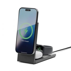 Native Union RISE 3-IN-1 Qi2 WIRELESS CHARGER INTL - BLACK