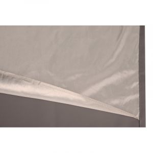 Moondream Rideau anti-ondes occultant uni Gris-Poivre en 130x260, finition Oeillet acier inoxydable