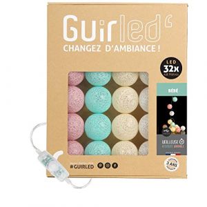 Image de Bébé Classique Guirlande lumineuse boules coton led usb 32 boules - 32 boules