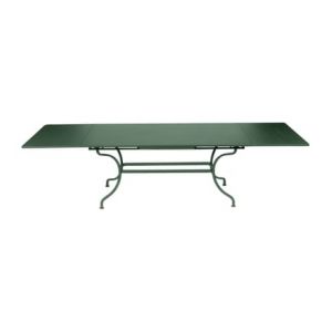 Image de Fermob Table &agrave; rallonges Romane - 02 vert c&egrave;dre