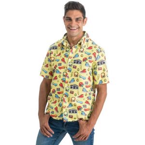 Ruedelafete Chemise Années 90's, Jaune XL