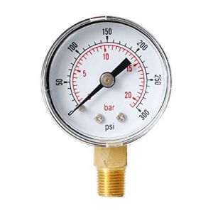 MagiDeal Shiwaki 0-300psi 0-20bar Manomètre Testeurs de Pression pour Airless Peinture Pulvérisateur TS-Y40Z8