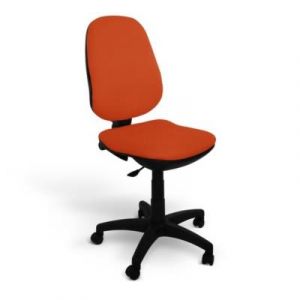 Chaise de bureau ART PROG Marjorie Orange Roulettes pour sol souple