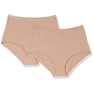 PLAYTEX Culotte Femme Maxi Coton Bio Ultra-Confortable x2, Skin, 48