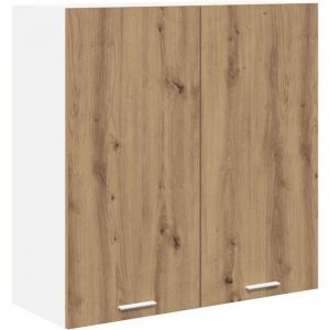 VidaXL Armoire Suspendue Riga Chêne Artisanal 80 X 31 X 80 Cm