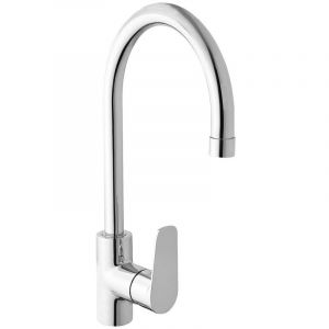 Swiss Aqua Technologies Project mitigeur monocommande col de cygne pour évier, avec bras pivotant, Chrome (SATBSPRO280)