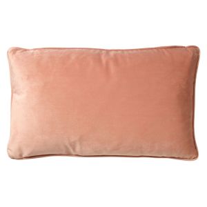 Dutch Decor Housse de coussin rose en velours-30x50 cm uni