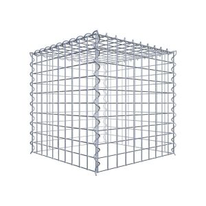 Gabion sur toile type 3 50 cm x 50 cm x 50 cm (L x H x P), maille 5 cm x 5 cm, spirale