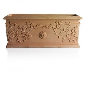 AC-Déco Jardinière - Vite - 80 x 35 x 32 cm - Beige