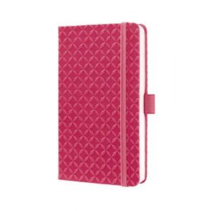 Sigel JN104 Carnet de notes, 9,5 x 15 cm, lign&eacute;, couverture rigide, rose fushia, Jolie