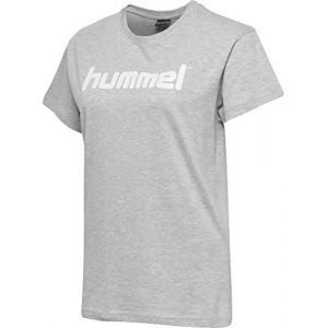 Hummel T-Shirts Go Cotton Logo - Grey Melange - Taille XS