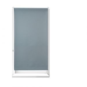 Relaxdays Store enrouleur occultant gris sans perçage 90-210 cm de large protège de la chaleur lxH 90 x 210 cm